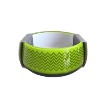 Миска AnimAll Super для собак, з візерунком, зелена, 300 мл
