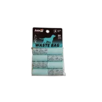 Пакети AnimAll для прибирання за тваринами, колір бірюзовий, 8 рулони | 20 пакетів