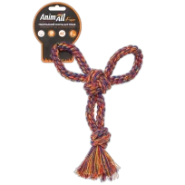 Іграшка AnimAll Fun канат-бумеранг для собак, різнокольорова, 21 см
