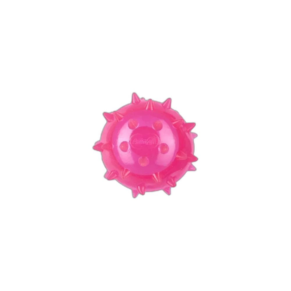 Мʼяч шипований AnimAll Fun з пищалкою для собак, 45 мм, рожевий