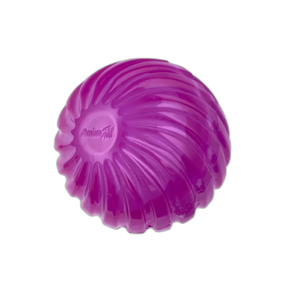 Іграшка AnimAll Fun мʼяч хвиля з пищалкою, для собак і котів, 65 мм, фіолетовий