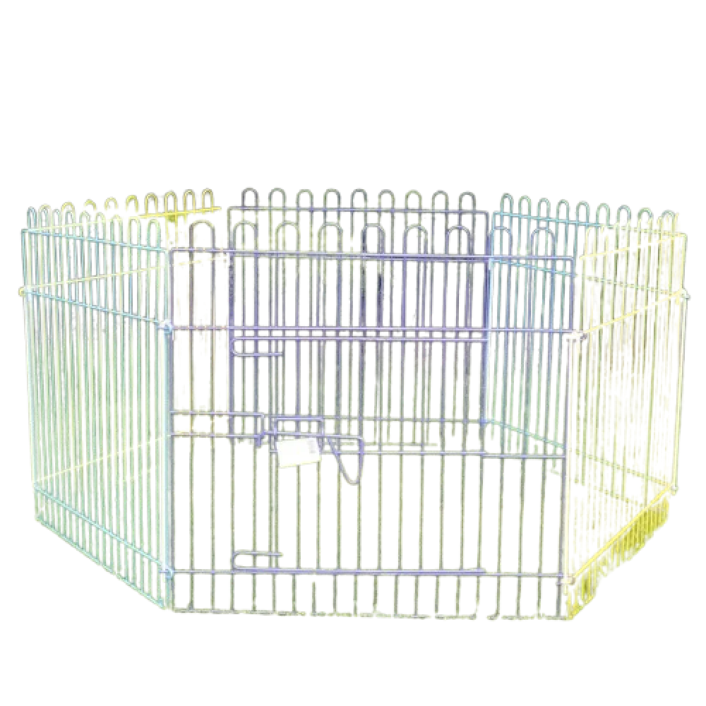 Клітка-манеж AnimAll 3000 для цуценят, металева, 6 секцій по 62×62 см