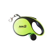 Повідець-рулетка AnimAll з диспенсером для собак, вага до 50 кг, колір зелений, XL 8 м