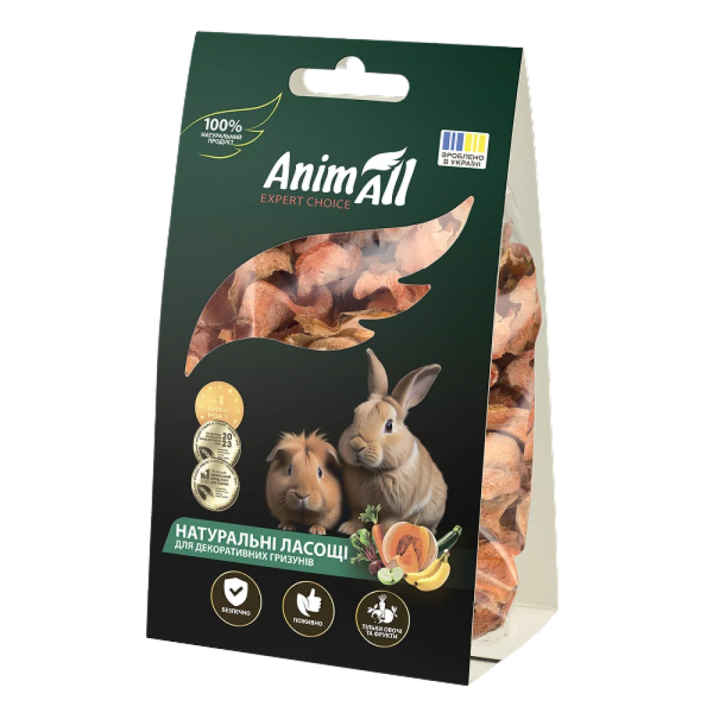 AnimAll natural treats dried carrots for decorative rodents, 50 g