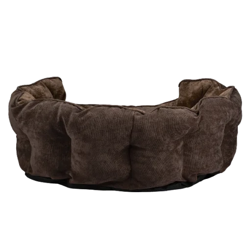 Лежак AnimAll Royal для котів та собак, колір коричневий, M 53х47х21 см