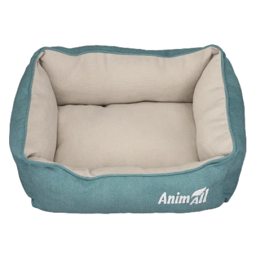Лежак AnimAll Nena для котів та собак, колір бірюзовий, S 45х35х16 см