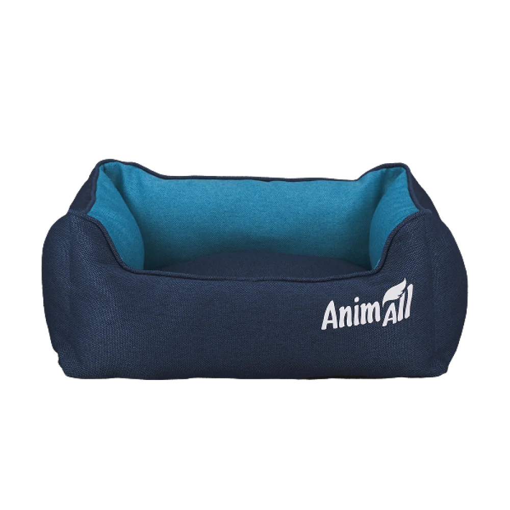 Лежак AnimAll Gama для котів та собак, колір темно-синій, S 45х35х16 см