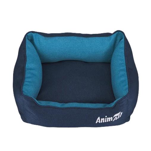 Лежак AnimAll Gama для котів та собак, колір темно-синій, S 45х35х16 см