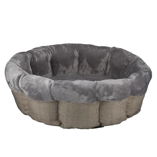 Лежак-кошик AnimAll Mary для котів та собак, колір сірий, M 60х60х17 см