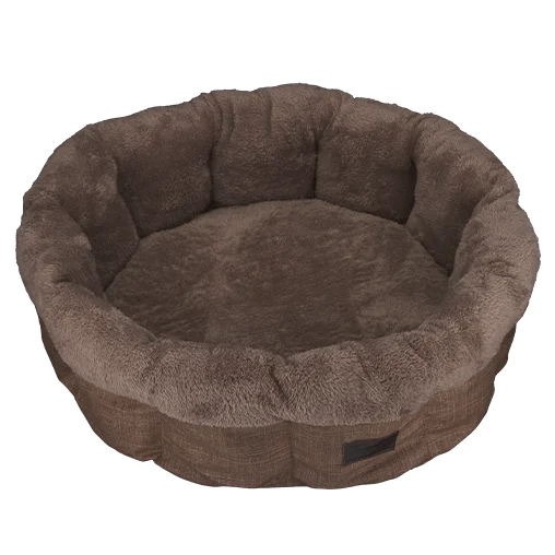 Лежак-кошик AnimAll Mary для котів та собак, колір коричневий, M 60х60х17 см