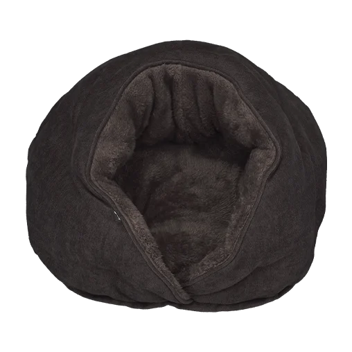 Лежак-кокон AnimAll Alice для котів та собак, колір коричневий, S 43х28х43 см