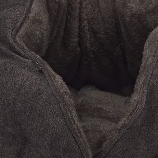 Лежак-кокон AnimAll Alice для котів та собак, колір коричневий, S 43х28х43 см