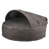 Лежак з капюшоном AnimAll Barry для котів та собак, колір сірий, M 60х25х60 см