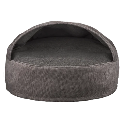 Лежак з капюшоном AnimAll Barry для котів та собак, колір сірий, M 60х25х60 см