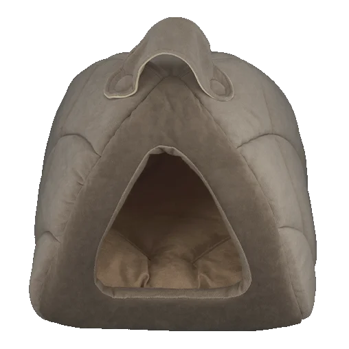 Лежак-будиночок AnimAll Silver для котів та собак, колір бежевий, 39х39х36 см
