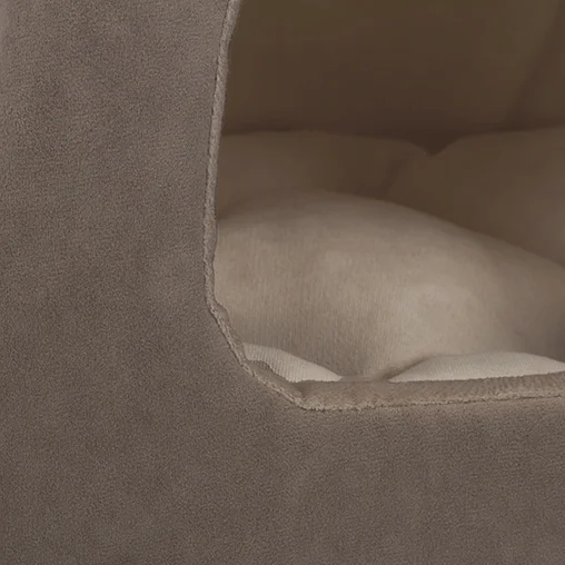 Лежак-будиночок AnimAll Silver для котів та собак, колір бежевий, 39х39х36 см