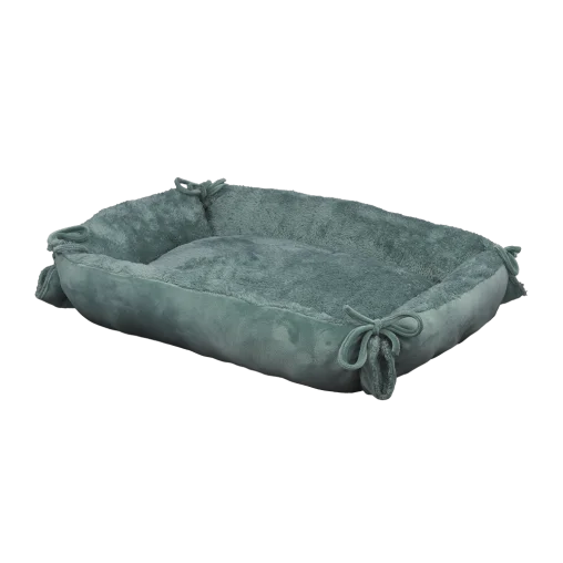 Лежак-трансформер AnimAll Bella для котів та собак, колір бірюзовий, L 70х55х10 см