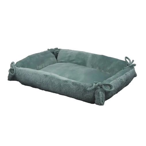 Лежак-трансформер AnimAll Bella для котів та собак, колір бірюзовий, L 70х55х10 см