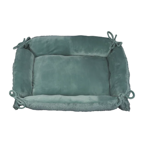 Лежак-трансформер AnimAll Bella для котів та собак, колір бірюзовий, L 70х55х10 см