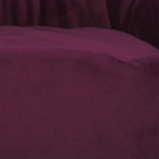 AnimAll Luna donut bed for cats and dogs, burgundy, M 65x65x20 cm