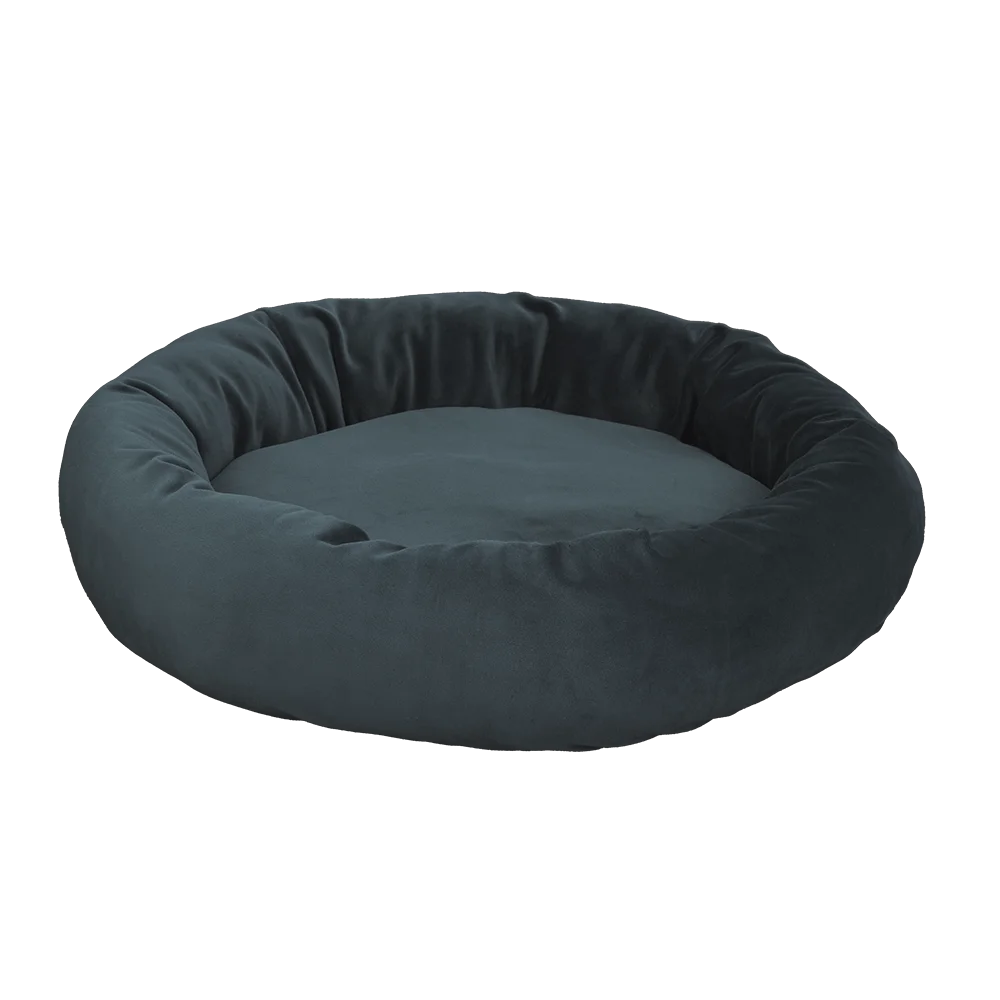 Лежак-пончик AnimAll Luna для котів та собак, колір зелений, М 65х65х20 см