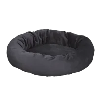 Лежак-пончик AnimAll Luna для котів та собак, колір сірий, М 65х65х20 см