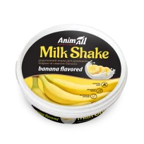 Додатковий корм AnimAll MilkShake для котів та собак зі смаком банана, 30 г