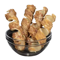AnimAll Snack Chewable Spirals for Dogs, with Chicken on Pressed Hide, 500 g
