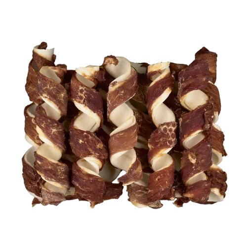 AnimAll Snack Chewable Spirals for Dogs, with Duck on Pressed Hide, 500 g