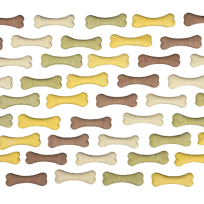 Ласощі AnimAll Crunch Dog, печиво кістка Mix, розмір М, 3 кг