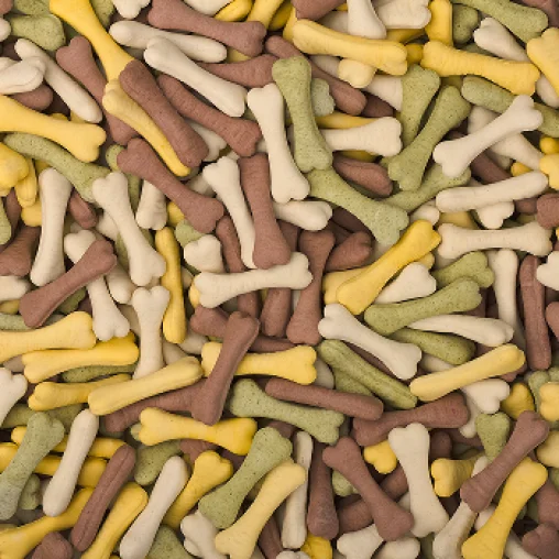 Ласощі AnimAll Crunch Dog, печиво кістка Mix, розмір М, 3 кг