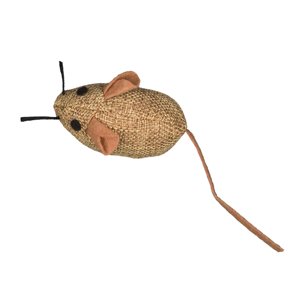 Іграшка мʼяка AnimAll Fun Мишка з дзвіночком для котів, матеріал поліестр, 15 см 