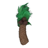 Іграшка сизаль AnimAll Fun Пальма з пірʼям для котів, 19 см 