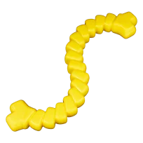 AnimAll GrizZzly Toy Motivational Rope with Squeaker for Dogs, Yellow, 33x11.5x3.4 cm