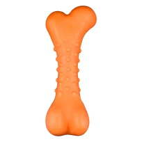 AnimAll GrizZzly Spiked Dog Bone Toy, Orange, 11x4.7x4 cm