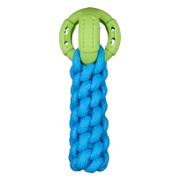 AnimAll GrizZzly CrossFit Rope with Ball for Dogs, Green-Blue, 24x10x6 cm