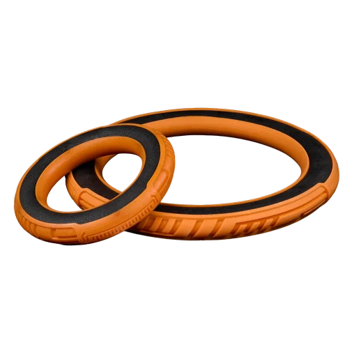 AnimAll GrizZzly Super CrossFit Ring for Dogs, Orange, S 15x15x2.2 cm
