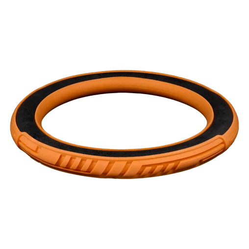 AnimAll GrizZzly Super CrossFit Ring for Dogs, Orange, L 24x24x3.25 cm