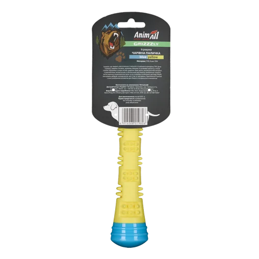 Toy AnimAll GrizZzly magic wand, yellow-blue