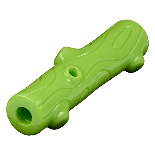 AnimAll GrizZzly Crunchy Stick with Sound for Dogs, Green, 16x3.5 cm