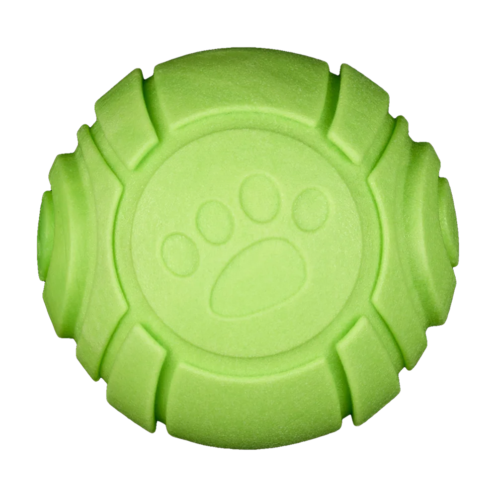 AnimAll GrizZzly Squeaky Ball for Dogs, Apple Scent, Green, 6 cm
