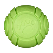 AnimAll GrizZzly Squeaky Ball for Dogs, Apple Scent, Green, 6 cm
