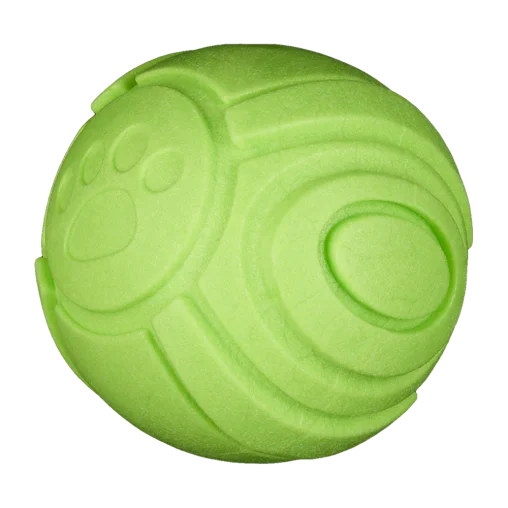 AnimAll GrizZzly Squeaky Ball for Dogs, Apple Scent, Green, 6 cm
