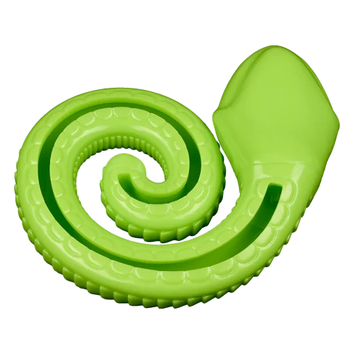 AnimAll GrizZzly Squeaky Snake Dog Toy, Green, 18.4x15x5.6 cm