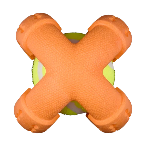 AnimAll GrizZzly CrossFit Tennis Ball for Dogs, Orange, L 11.2 cm