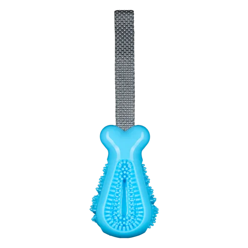 AnimAll GrizZzly Chicken Leg Squeaky Dog Toy, Blue, 25x7.2x5.8 cm