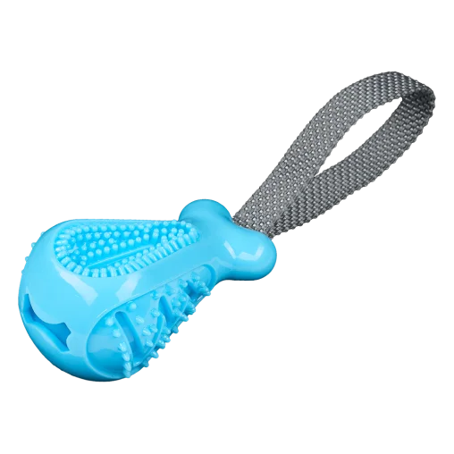 AnimAll GrizZzly Chicken Leg Squeaky Dog Toy, Blue, 25x7.2x5.8 cm