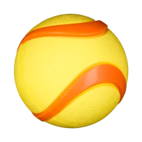 AnimAll GrizZzly Squeaky Tennis Ball for Dogs, Yellow, 6.4 cm