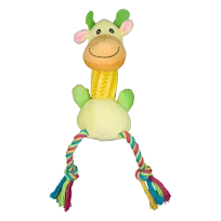 AnimAll GrizZzly Soft Toy Giraffe with Squeaker for Dogs, polyester, 30x13x10 cm