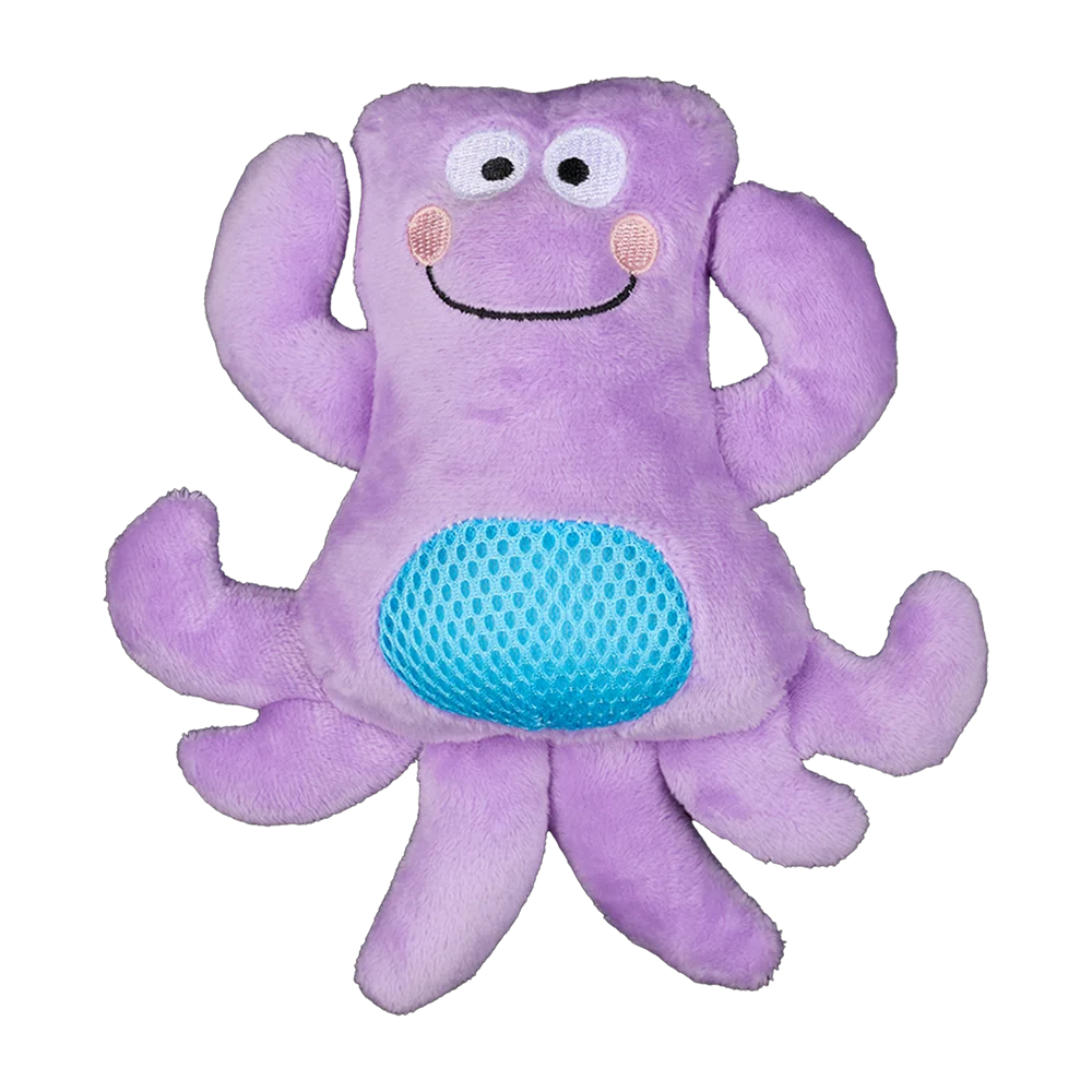 AnimАll GrizZzly Soft Octopus Squeaky Dog Toy, polyester, 17x18x6 cm